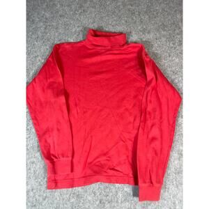 Gap Shirt Youth Girls XL Red Turtleneck Long Sleeve Knit Minimalist Y2K USA